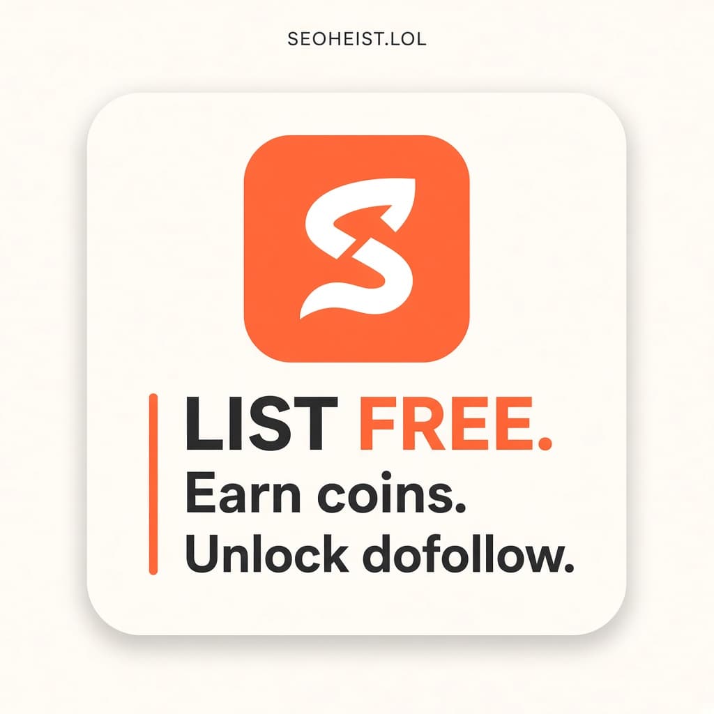 List free, earn coins, unlock dofollow